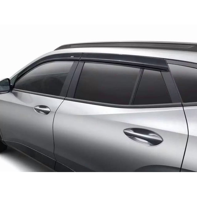 Auto Ventshade Rainguard 894116 Ventvisor; Low Profile; Tape-On; Smoke; Acrylic; Set Of 4