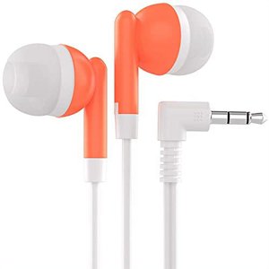 Maeline Ecouteurs en vrac avec 3.5 Prise casque mm - paquet de 100 - Orange