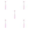thumbnail image 3 of Thinsony Triple Toothbrush Triple Clean For Efficient Cleaning Plastic Three Head Toothbrush For Cleaning A22 Peach Pink Child 5Set, 3 of 6