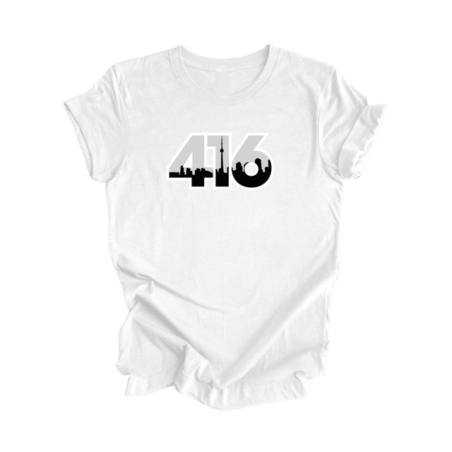 416 Toronto Ontario Canada Code Régional Skyline de la Ville Cadeau - T-Shirt Unisexe - Inspired X