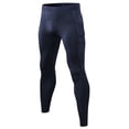 thumbnail image 3 of RKSTN Yoga Pants Men Compression Running Tights Gym Leggings Solid Color High Waist Base Layer Pants with Pockets, 3 of 7