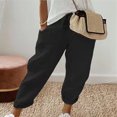 thumbnail image 4 of Birdeem Pantalons Décontractés Droits Imprimés Mode Été pour Femmes, 4 of 6