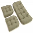 thumbnail image 1 of U-Shaped Twill Tufted Settee Cushion Set (Set of 3) - Sage, 1 of 3