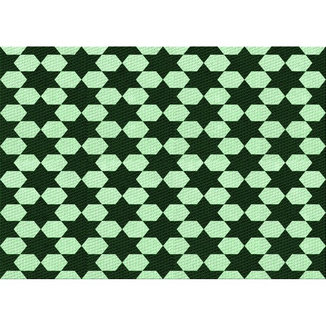 Ahgly Company Machine Washable Indoor Rectangle Transitional Light Green Area Rugs, 7' x 10'