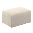 thumbnail image 2 of Stretch Ottoman Cover Ottoman Slipcovers Rectangle Foot Stool Covers Ottoman Foot Rest Cover Jacquard Fabric with Elastic Bottom, 2 of 6