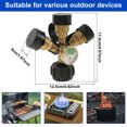 thumbnail image 3 of Wekvgz Séparateur de Propane à 3 Voies avec Jauge, Réservoir de Propane en Laiton, Adaptateur de Séparateur 3Y, Séparateur de Gaz Propane de Qualité Supérieure, Connecteur de Propane QCC1/Type1, Séparateur pour Réservoir de Propane, 3 of 10