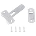 thumbnail image 3 of Hasp Latch Lock, Professional Manufacturer Anti-corrosion Easy To Install Sliding Door Lock With 4 Pcs Screws For Bathroom For Window Security, 3 of 8