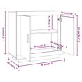thumbnail image 4 of vidaXL Sideboard White 80x40x75 cm Engineered Wood, 4 of 5