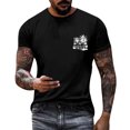 thumbnail image 1 of T-shirt à Imprimé Cocotier à la Mode pour Hommes, Manches Courtes, Col Rond, Décontracté, Tendance Fleur pour Hommes, Haut Basique Stylé, 1 of 4