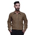 thumbnail image 1 of BESTMAN Cotton Formal Shirts For Men Slim Fit Printed Full Sleeve Shirts For Men, 1 of 5