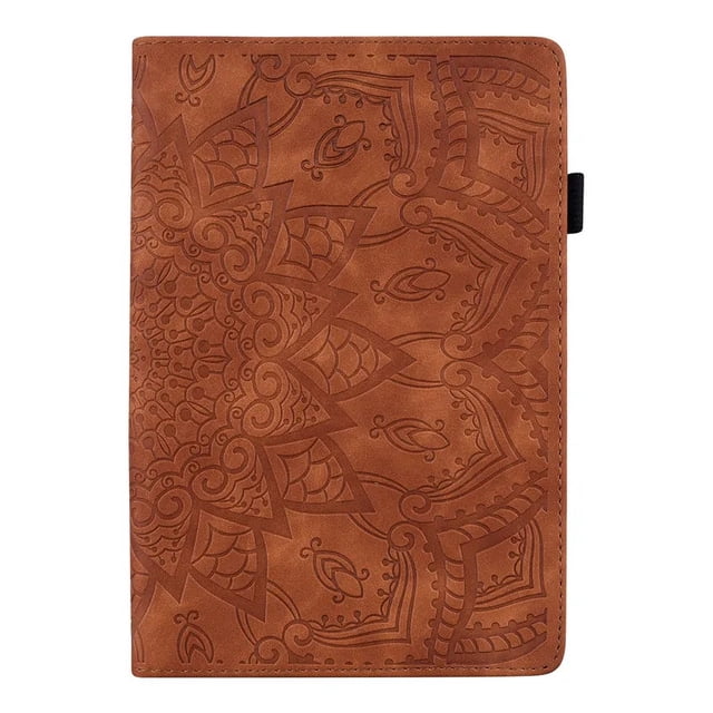 Funda For Honor Pad X8 Lite Case 10.1 AGM3-W09HN Tree Embossed Stand Back Shell for Honor Pad X8 Lite X8 Cover Tablet Case Brown-Flower Honor Pad X8 Lite