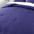 thumbnail image 3 of JML 2 Pieces Navy Twin Comforter Set, Soft Microfiber Bedding Set With 1 Comforter and 1 Pillow Case Suit for All Seasons, 3 of 8