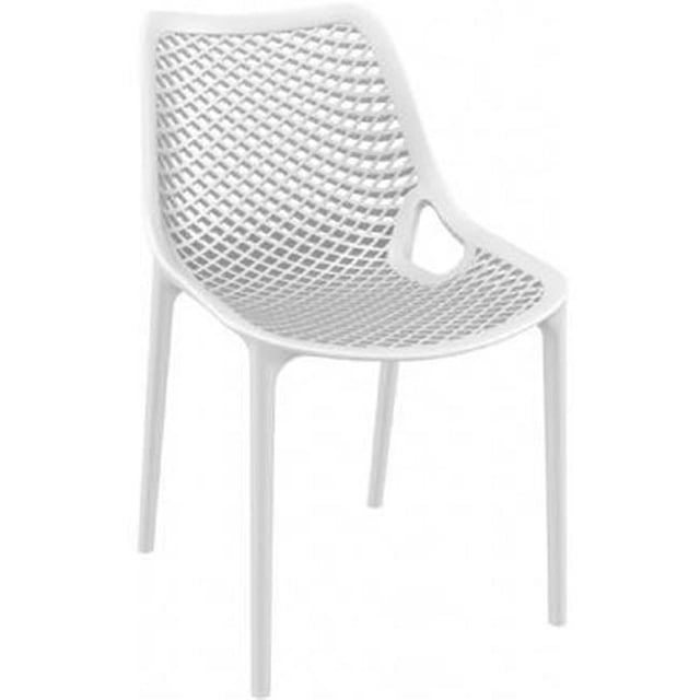 Siesta ISP014-WHI Chaise de Salle à Manger d'Extérieur Air Blanche - Ensemble de 2