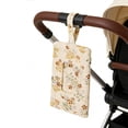 thumbnail image 4 of Sac Distributeur Matelassé Floral pour Lingettes pour Bébé - Pochette à Couches Portable avec Lanière pour Poussette, Sac pour Maman - Porte-Lingettes Humides Réutilisable et Rechargeable pour Voyage, Randonnée, 4 of 8