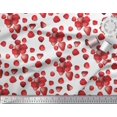 thumbnail image 3 of Soimoi Georgette Viscose Fabric Raspberry,Strawberry & Cherry Fruits Printed Craft Fabric by The Yard 42 Inch Wide, 3 of 3