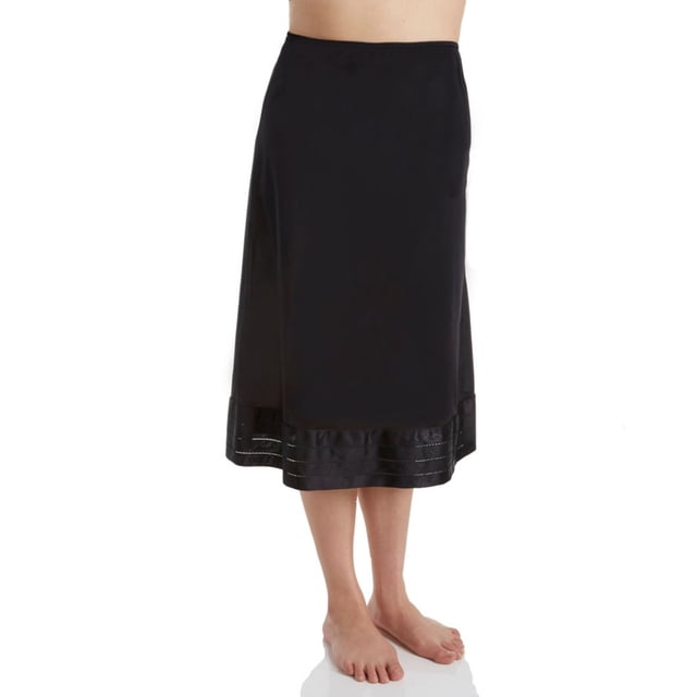 Combinaison Demi-Slip à Longueur Ajustable pour Femme Shadowline 6419 (Noir 4X)