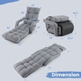 thumbnail image 4 of Costway Chaise de Sol Réglable à 6 Positions pour Adultes, Sofa Paresseux Pliable pour Salon, 4 of 10