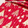 thumbnail image 4 of Décorations de Noël Intérieur Extérieur, Décorations de Sapin de Noël, Chemin de Table en Tissu pour Sapin de Noël Velours Doré Chaud Polyester Coton Drapeau de Table Imprimé du Nouvel An Drapeau de Table pour Rassemblement des Fêtes, 4 of 6
