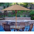 thumbnail image 1 of Jeco 9' Wood Market Patio Polyester Umbrella in Brown, 1 of 1