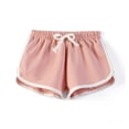 thumbnail image 3 of Running Tennis Shorts for Girls New Girls Athletic Shorts Active Performance Shorts Kids Summer Sports Shorts Running Yoga Shorts with Drawstring Pinky 7 Years, 3 of 3