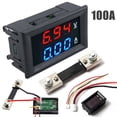 thumbnail image 1 of 10/50/100A Voltmeter Ammeter LED Dual Digital Volt Amp Meter Test Tester Gauge, 1 of 7