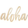 thumbnail image 2 of Koyal Wholesale Aloha Bar Sign, Scripted Laser Cut Wood Sign for Tropical Bar Table, Hawaiian Luau, Bridal Shower, 2 of 4