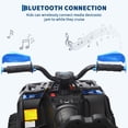 thumbnail image 4 of Garvee 12V Kids Ride On ATV,3 Variable Speeds,with Parent Remote Control,LED Headlights,Music,Blue, 4 of 7