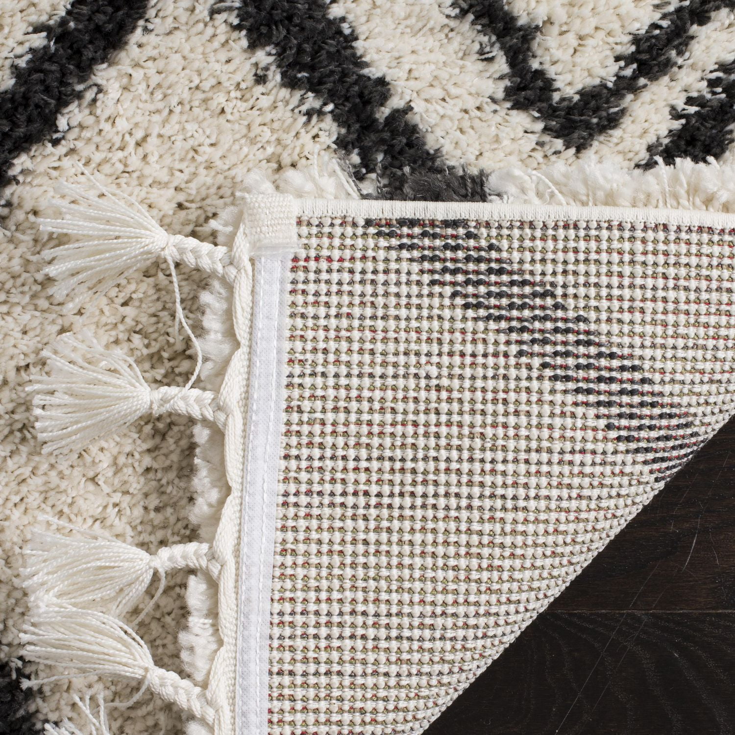 Safavieh Moroccan Fringe Kingston Tapis Géométrique Shag