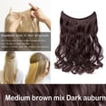thumbnail image 2 of 20” Invisible Wire Hair Extensions Miracle Secret Fish Line Hairpieces Silky Straight Synthetic hair, 2 of 4