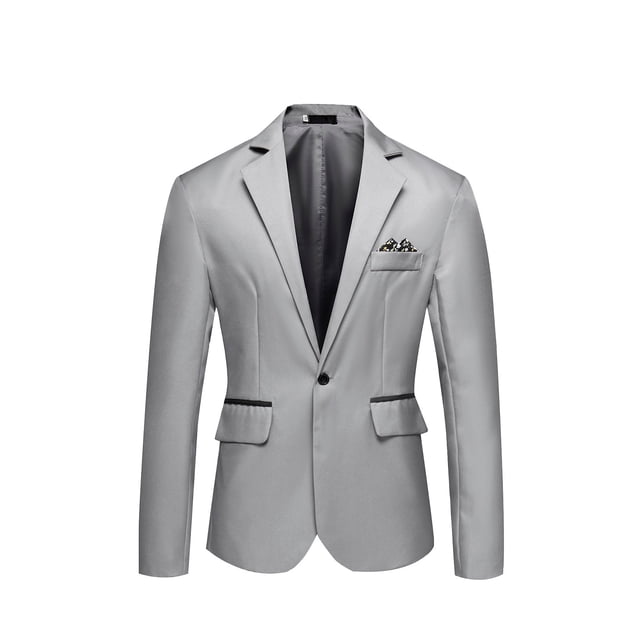 Men's Fashion England Solid Color High Quality Casual Single Breasted Suit