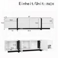 thumbnail image 3 of 67*11.5*15.5 inch TV Stand - Contrast Design & Spacious Clear-Lined Storage, 3 of 26