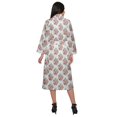 thumbnail image 3 of Moomaya Printed Robe For Girls Cotton Bathrobes For Women Wrap Dressing Gown, 3 of 6
