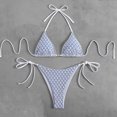 thumbnail image 2 of KIHOUT 2025 Women's Triangle Bikini Floral Printed Bikini Set Two Piece Summer Swimsuit Bathing Suits for Beach Pool Party, 2 of 6