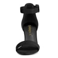thumbnail image 3 of BLISSFUL STEP Women's Chunky High Heel Ankle Strap Sandals, 3 of 7