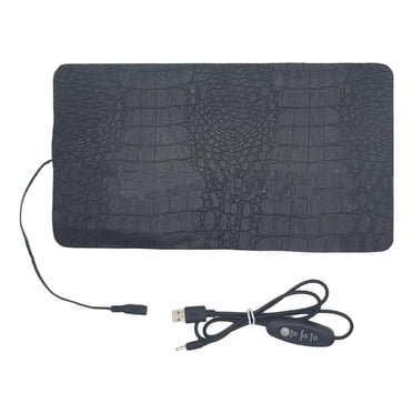 GROWTH TANK Pet Heating Pad Waterproof 3 Heat Levels Electric Warmer Small Portable USB Warming Mat for Turtle Reptiles Pets Snakes