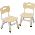 thumbnail image 1 of Bingirl Techigher Adj Chair 2Pcs Set 3 Level H Adj Toddler Chairs For Ages 2 To 8 Stackable Lightweight Non Slip Foot Covers Ergonomic Support Durable Polypropylene For Home, 1 of 6