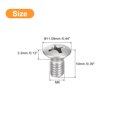 thumbnail image 2 of Unique Bargains Vis de Machine à Tête Ovale M6x10mm, Lot de 50 Vis à Tête Fraisée Légèrement Relevée en Acier Inoxydable 304, 2 of 5