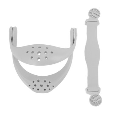 Qukaim Attelle de cou réglable - Correcteur de posture - Dispositif de traction cervicale réglable à 360 degrés pour soulager la douleur et la pression - Gris