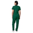 thumbnail image 2 of Sivvan Womens Scrub Set - Multi Pocket Cargo Pants & Stylish Mock Wrap Top, 2 of 6