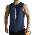 thumbnail image 1 of Débardeur de Sport d'Été pour Hommes Imprimé Lettre Col Rond Sans Manches Séchage Rapide, 1 of 2