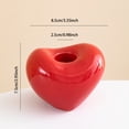 thumbnail image 2 of Home Decor Heart Shaped Candlestick Valentines Day Ceramic Aromatherapy Decorative Elegant, 2 of 8