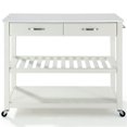 thumbnail image 3 of Crosley Furniture Engineered Wood/Granite Top Kitchen Cart in White, 3 of 7