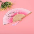 thumbnail image 2 of Spptty Folding Hand Fan Wedding Party Gift Dance Props Home Office Decoration, Hand Fan, Folding Hand Fan, 2 of 7
