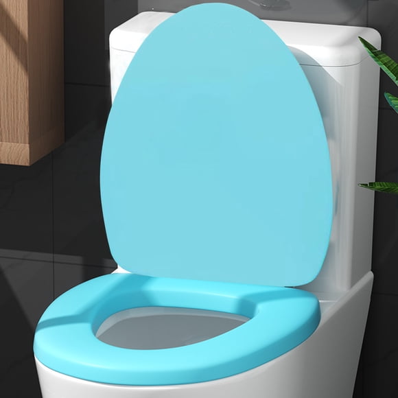 LSLJS Soft Elongated Vinyl Toilet Seat, Soft Vinyl Cover with Comfort Foam Cushioning - Fits All Standard Size Fixtures - Easy To Install, Seat Covers