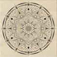 thumbnail image 1 of Ahgly Company Machine Washable Indoor Square Transitional Moccasin Beige Area Rugs, 7' Square, 1 of 7