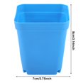 thumbnail image 3 of Peahefy Pot Basket Decor,Succulent Plant Pots,20pcs Mini Modern Succulent Plant Pots Small plastic Containers, Scrub square Pots, 3 of 8