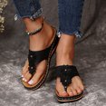 thumbnail image 2 of Sandales de Plage Orthopédiques à Fleurs pour Femmes, Style Bohème, à Plateforme Compensée, Sandales à Enfiler pour Robe, Plage, Été, Marche, 2 of 9