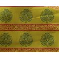 thumbnail image 4 of oneOone Georgette Viscose Fabric Leaves & Lotus Block Print Fabric By Yard 42 Inch Wide, 4 of 4