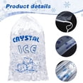 thumbnail image 2 of Lubelski 50 Pcs/Ensemble Sac à Glaçons Transparent PE Fermeture à Cordon Ajustable Étanche Robuste Sac de Rangement pour Glace Fournitures de Cuisine, 2 of 8