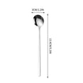 thumbnail image 3 of Lisbinx 304 Stainless Steel Coffee Stirring Spoon - Small Round Stirrer for Coffee, Tea & Cocktails - Rustproof & Dishwasher Safe - Elegant Modern Designs - 1 Piece, 3 of 6